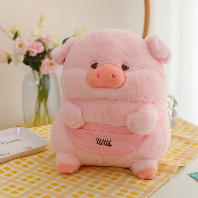 Lulu Pig Plush Toy: Cute Dressed Pig Doll for Kids, Perfect Gift