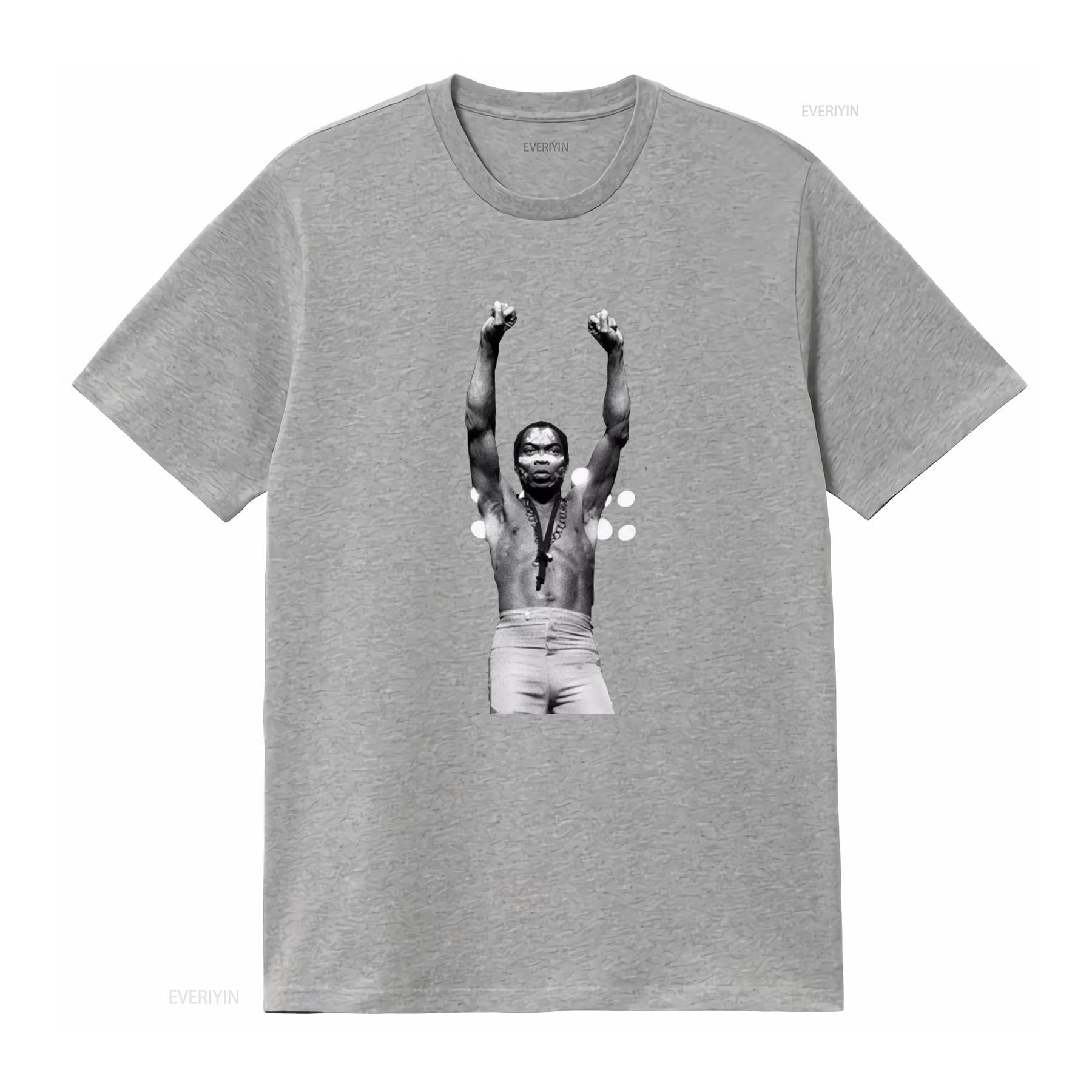 ZheXiong TEE Vintage Fela Kuti T-shirt Afrika Muziek Afrobeat Funk Jazz Foto Print Jaren 00 Jaren 70 Stijl Tony Allen Tribute vintage Gewassen Zacht 2XL