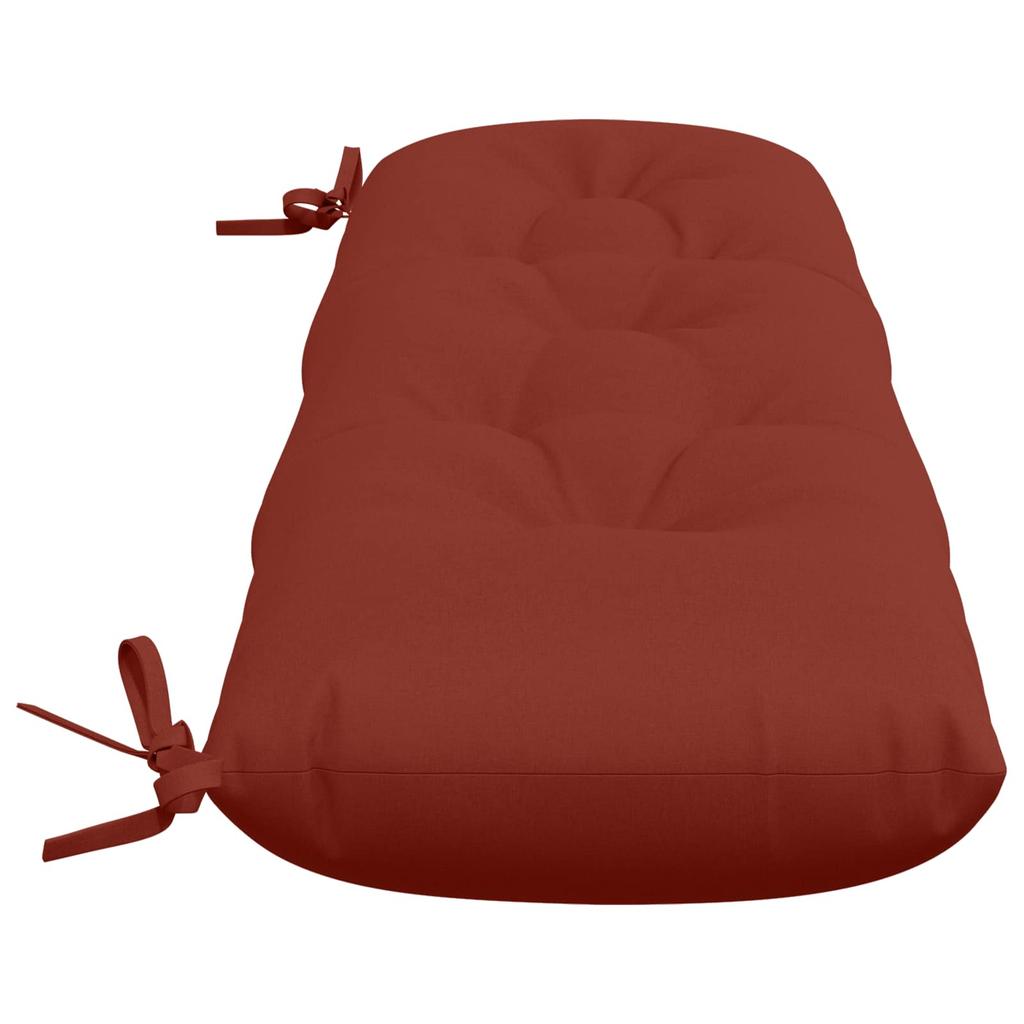 2 piece Bench Cushions VIANEN 100percent Polyester Red