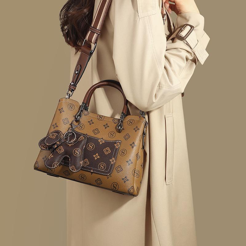 Handbag, women's new women's bag, atmospheric high-end mother bag, middle-aged crossbody shoulder bag