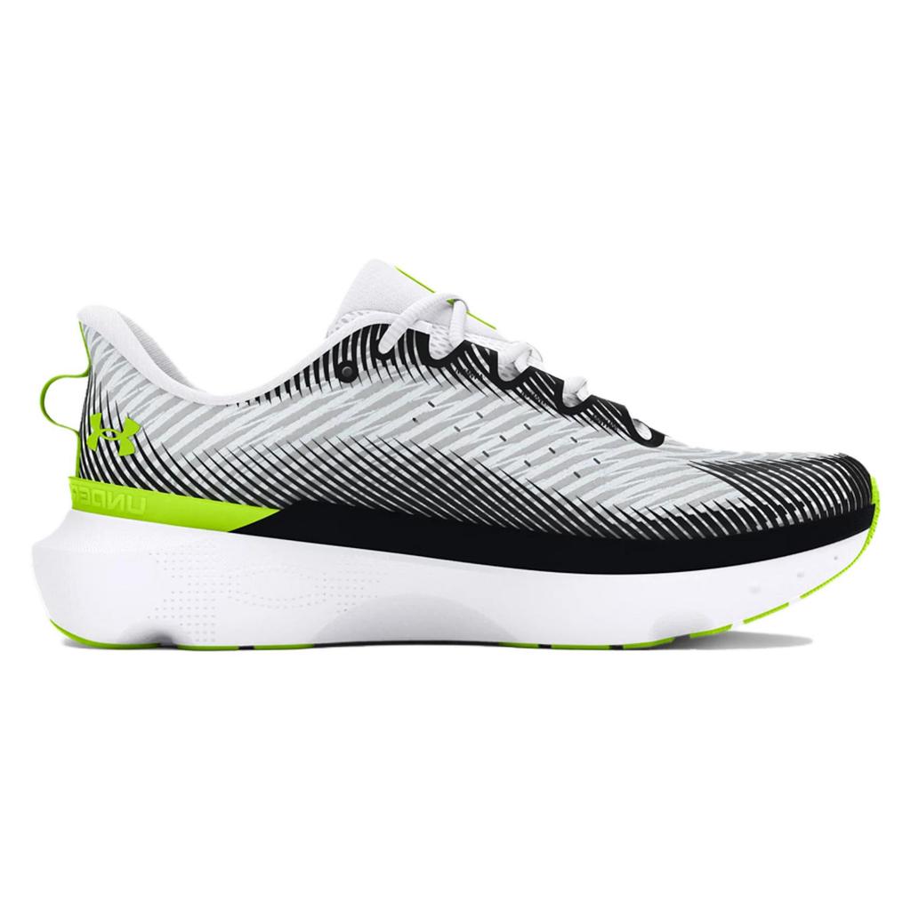 Under Armour HOVR Infinite Pro Bílé Hi-Vis Žluté Pánské Tenisky Černé 3027190-103