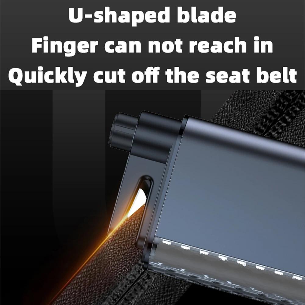 Car Safety Hammer Car Multi-functional Emergency Tool Auto Emergency Glass Window Breaker Cut the Seat Belt Lighting Functions