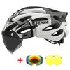 Superide Ultalight Cycling Helmet With Magnetic Googles & Sun Visor Men Women In-Mold Road Bike Mtb Bicycle Helmet