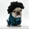 Lustige Hunde-Katzen-Cosplay-Perücke für kleine Hunde, Kopfbedeckung, Cosplay-Kostüm-Accessoires, Haustierperücken für Halloween, Heiligabend, Festival-Party-Dekoration