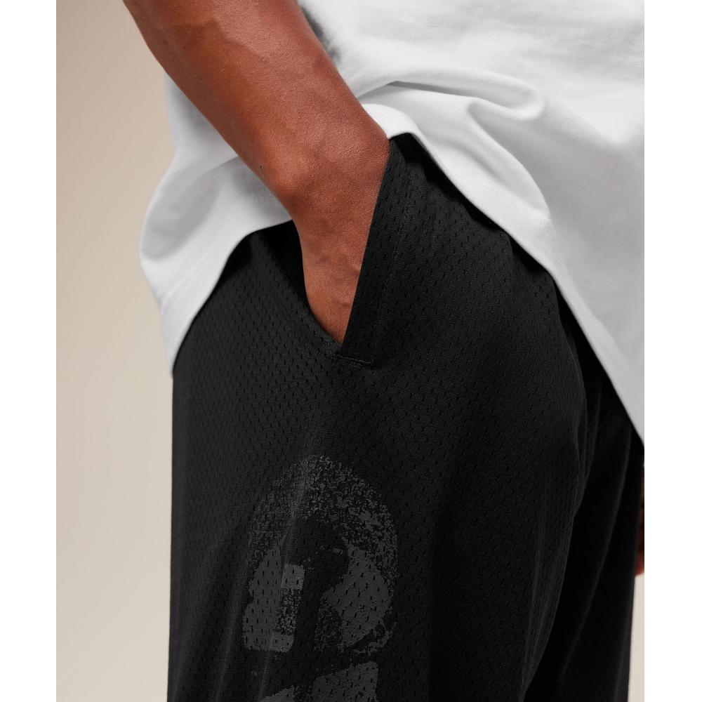 Gymshark Graphic Wordmark Mesh Wide Leg Pants Black A4b6l Bb2j