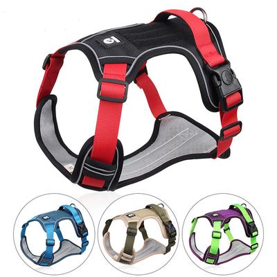 Dog Harness Reflective Breathable Pet Harness Vest For Small Large Dog Outdoor Walk Training Accessories
