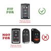 TANDRIVE 5-Button Key Fob Cover For Jeep 2025 Grand Cherokee Wagoneer, Silicone, 2-Pack, Black
