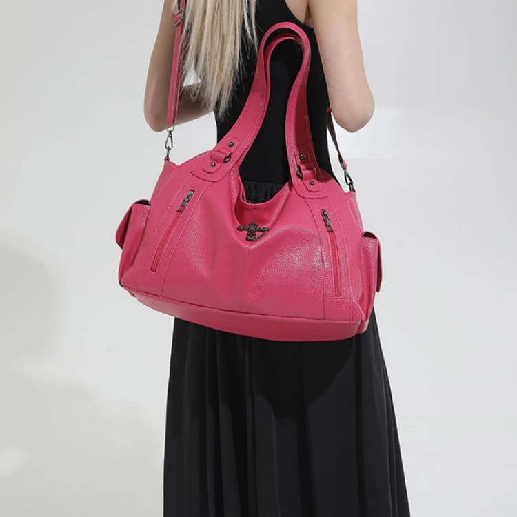 Retro locomotive wind large capacity shoulder armpit bag