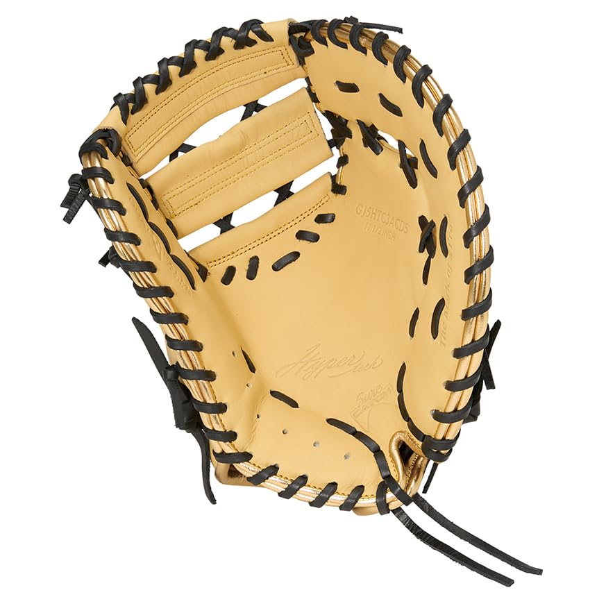 Rawlings Junior Baseball and HYPER TECH COLOR SYNC Royal Size Glove, Softball, Kids' Junior's, GJ5HTC3ACDS, Blue/Black [First Base], 11.5 (Left-Handed