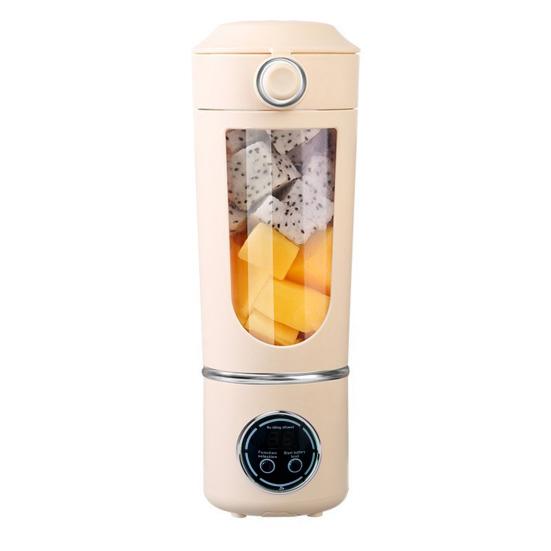 Portable Juicer Cup USB Rechargeable Blender with 12-Blade Mini Smoothie Maker On-the-go Juice Maker for Travel