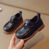 New Korean Version Children's Leather Shoes Baby Fashion Toddler Shoes Boy's Soft Sol Single Shoes Solid Color Casual Shoes