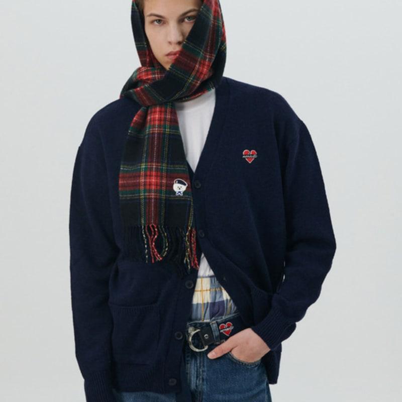 Beyondcloset Neues Pariser Hunde Wappen Basic Schal Rot