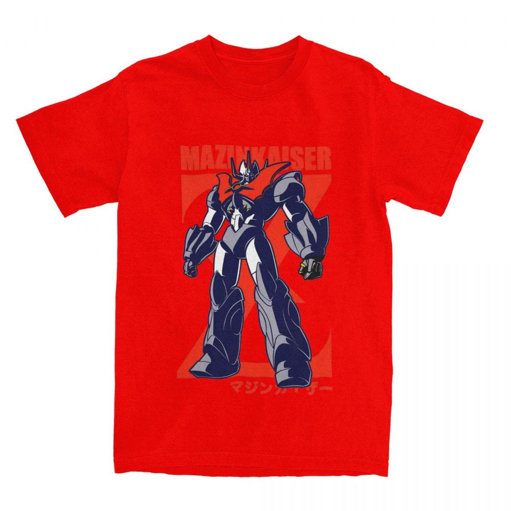 221 Mazinkaiser Full TShirts for Men Women Mazinger Z Humor 100 Cotton Tees Crewneck Short Sleeve T Shirts New Arrival Tops