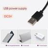 Adjustable Height Magnifying Glass Desk Lamp with Folding Ring USB Study Stand for Office Manicure Reading Book Clamp Light