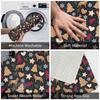 Gingerbread Pups German Shepherd Dog Anti-slip Doormat Floor Mat Washable Carpet Rug for Kitchen Entrance Bedroom Footpad Mats
