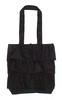 Friends Hill Solid Frill Tote Bag, Black, YW-297-341