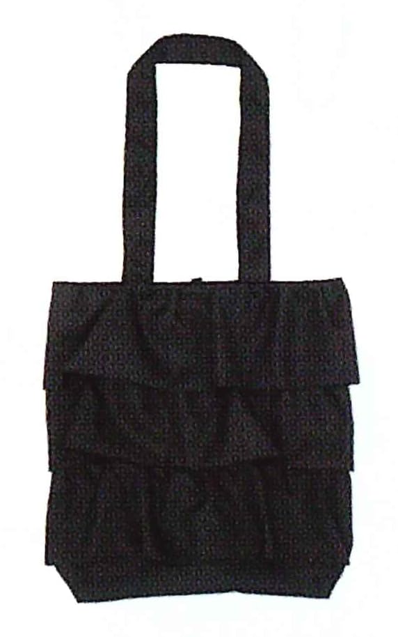 

Сумка-тоут Friends Hill с воланами, черная, YW-297-341