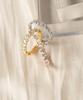 Alleun Silver 925 Cubic Silver Ring Knee Friendship Zigzag
