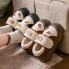 Retro lamb wool bag heel cotton slippers autumn and winter thick-soled velvet warm outer wear non-slip snow cotton shoes