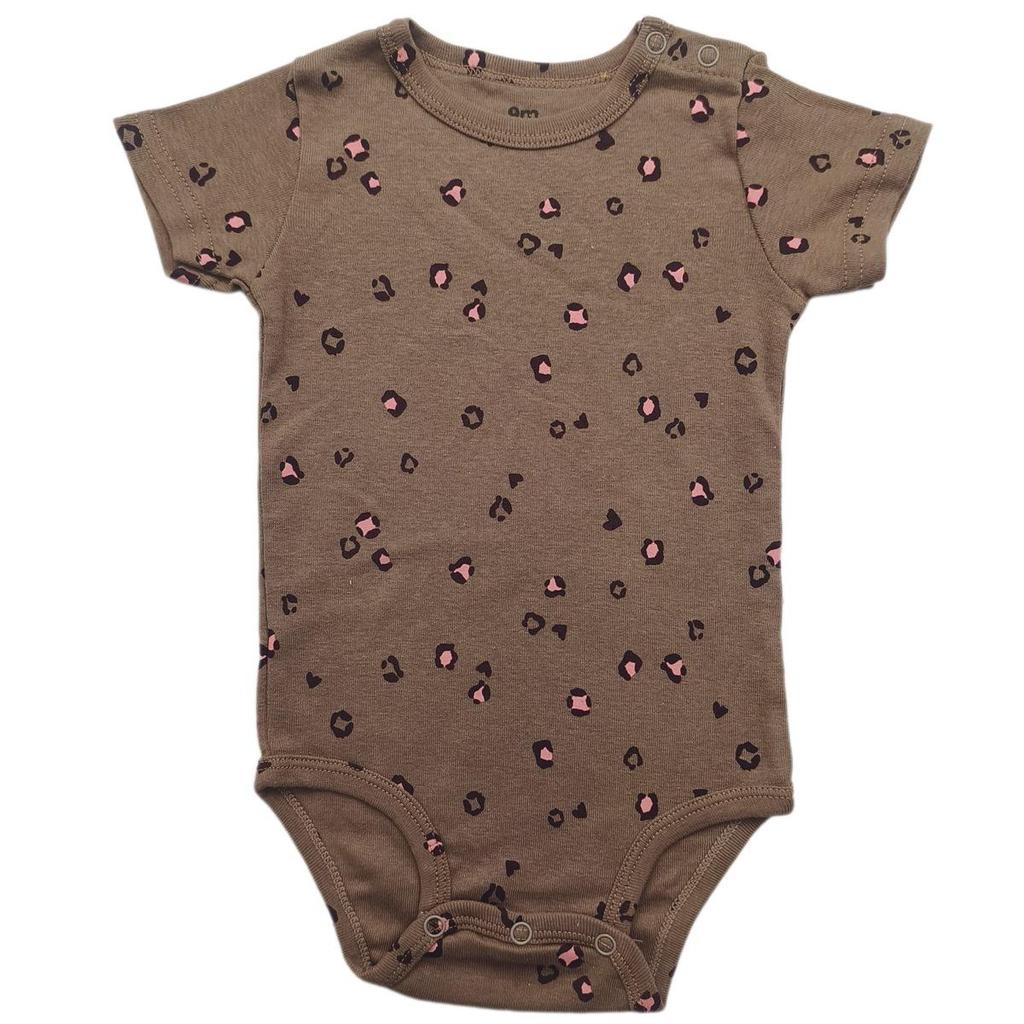 Baby Shoulder Snap Ribbed Cotton Bodysuit - Short Sleeve One-Piece Romper for Boys & Toddlers