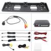 1 Set 12V EU  Car License Plate Frame Parking Sensor Kit Auto Reverse Sensor Visible Parktronic System Driving Accessories