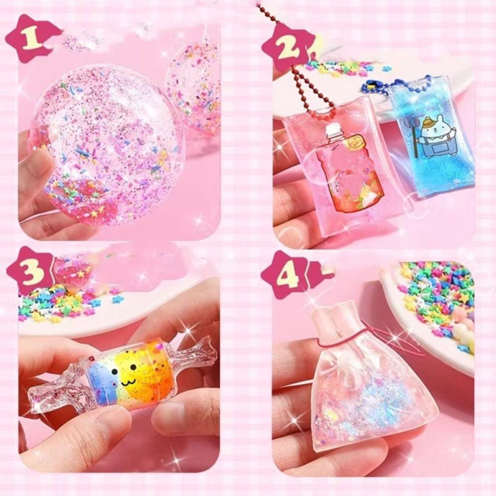 Transparent Blowing Bubble Full Set Reusable Nano Tape Crafts Nano Tape Toys School Supplies