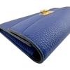 Salvatore Ferragamo 220023CALF GanciniMetal leather Purse Navy leather Used