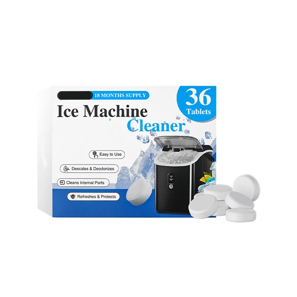 Ice Maker Cleaning Tablets Descaling Effervescent Tablets Portable Ice Maker Odor-free Cleaner 36 Tablets