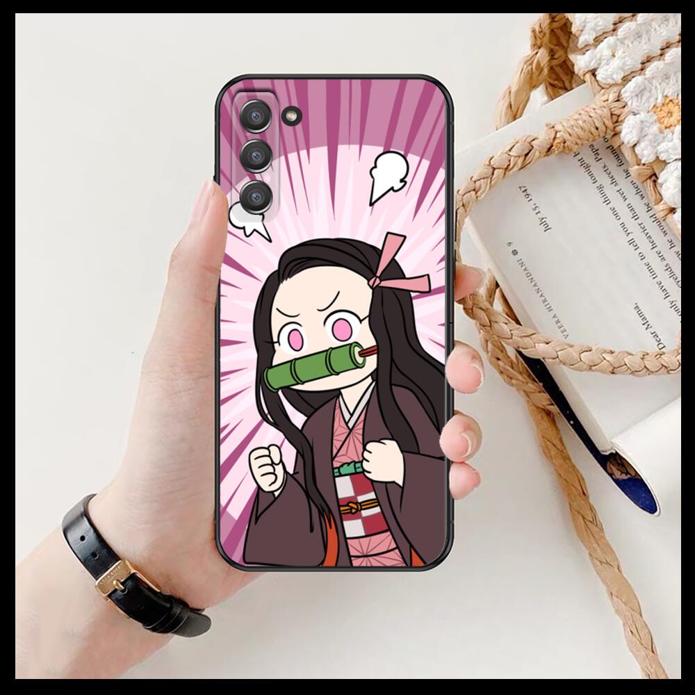 Kamado Nezuko Kimetsu No Yaiba Demon Slayer TPU Soft Phone Cover Rumpf für Samsung Galaxy S6 S7 S8 S9 S10E S20 S21 S5 S30 Plus S2