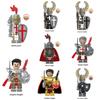 Kinder Bausteine Spielzeug X0348 Mittelalterliche Tempelritter Kaiserlicher Goldener Ritter Kampf Priester Figur