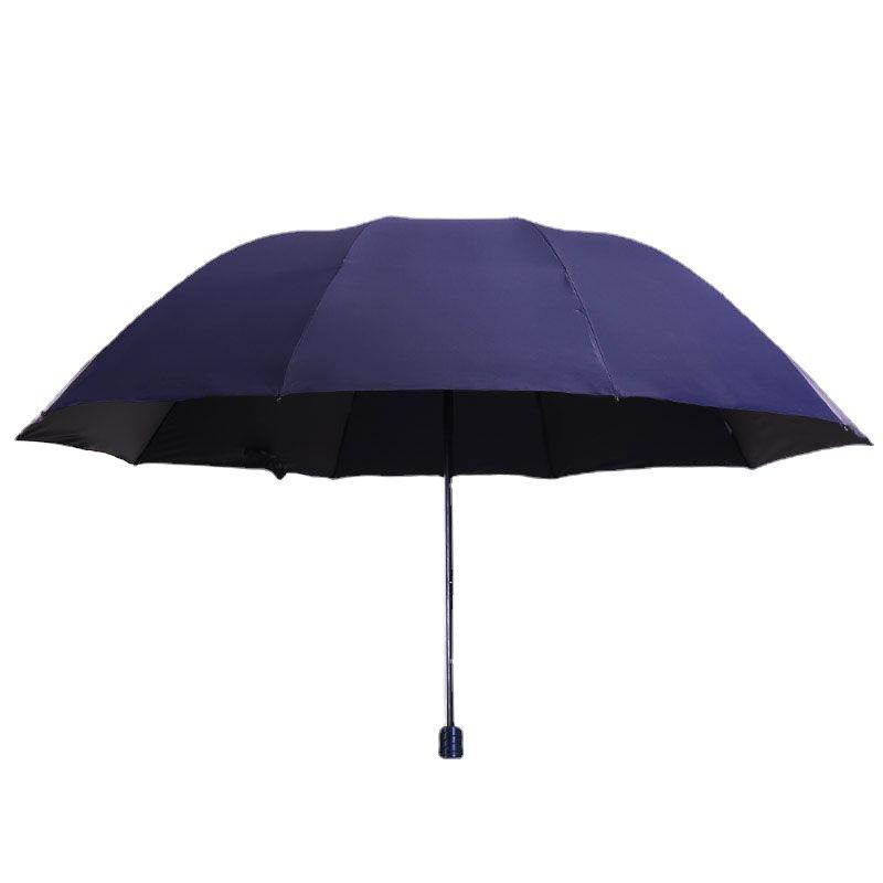Vinyl sunscreen sun umbrella Ten bone folding business umbrella Printed logo Double parasol