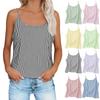 Tops de Primavera para Mujer Camisola Rayada Corte Holgado Camisas de Verano para Mujer Ligeras sin Mangas Camisas de Verano para Mujer Camiseta sin Mangas Casual