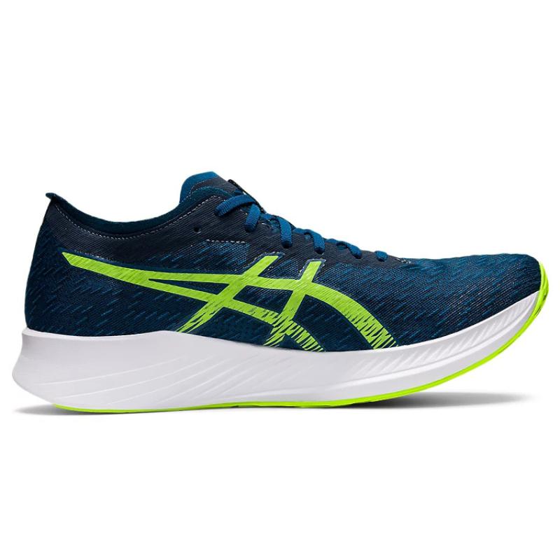 ASICS Magic Speed Mako Blue Hazard Green Sneakers 1011B026-402