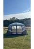 Spacious Outdoor Multi-Person Tent: Two Bedrooms, One Living Room for 6 To 12 People