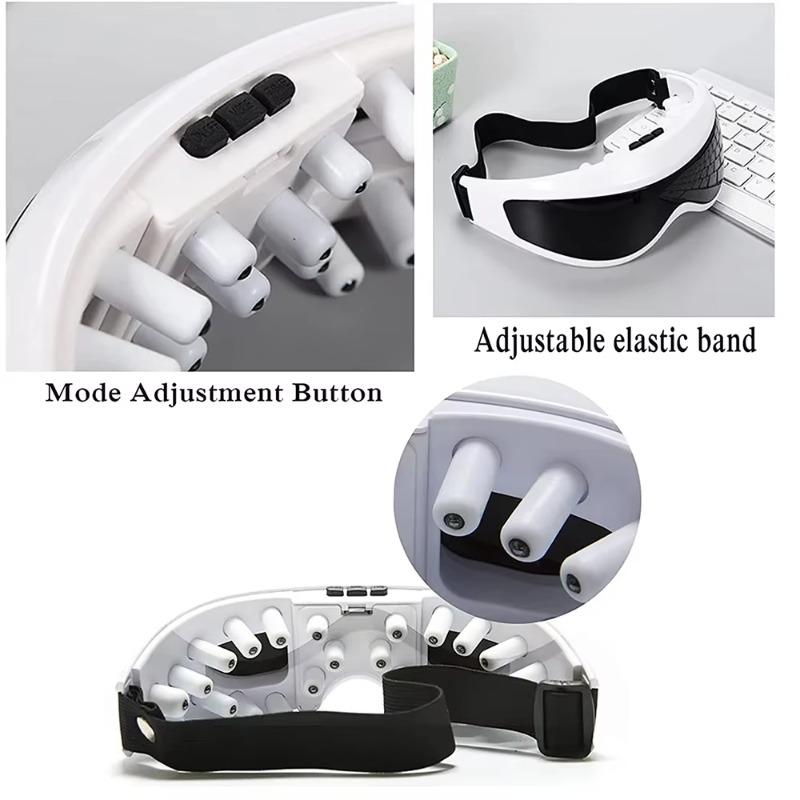Electric Eye Massager Eye Care Massage Adjustable Buckle Eye Massage Instrument  22 Magnets Therapy Eyestrain Relief HealthCare