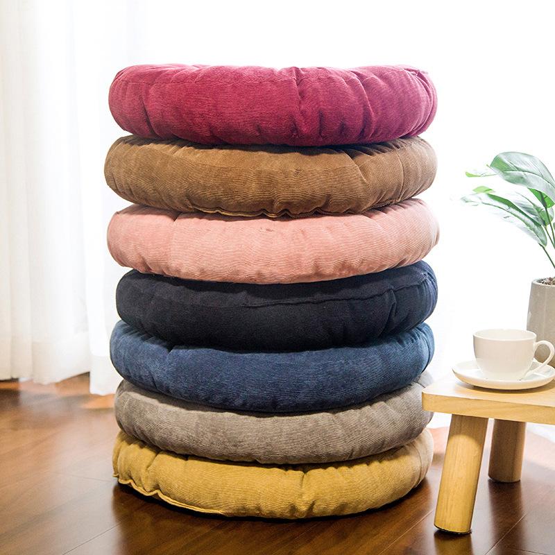 Floor Mat Futon Cushion Bay Window Mat Velvet Dining Chair Chair Mat Yoga Mat Tatami Student Bench Round Cushion