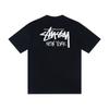 Camiseta de Algodón Unisex de Corte Holgado con Estampado de Letras Camiseta Casual de Manga Corta para Adolescentes y Adultos