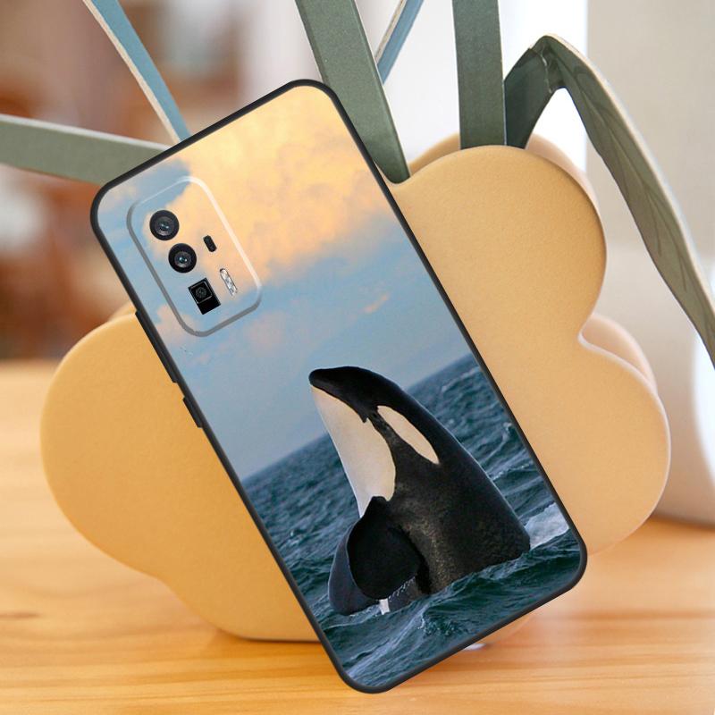 Killer Whale Orca Case For POCO X3 X6 F6 Pro M6 X5 F3 F5 M5s Xiaomi 13 14 Ultra 12 Lite 11T 12T 13T Pro Cover