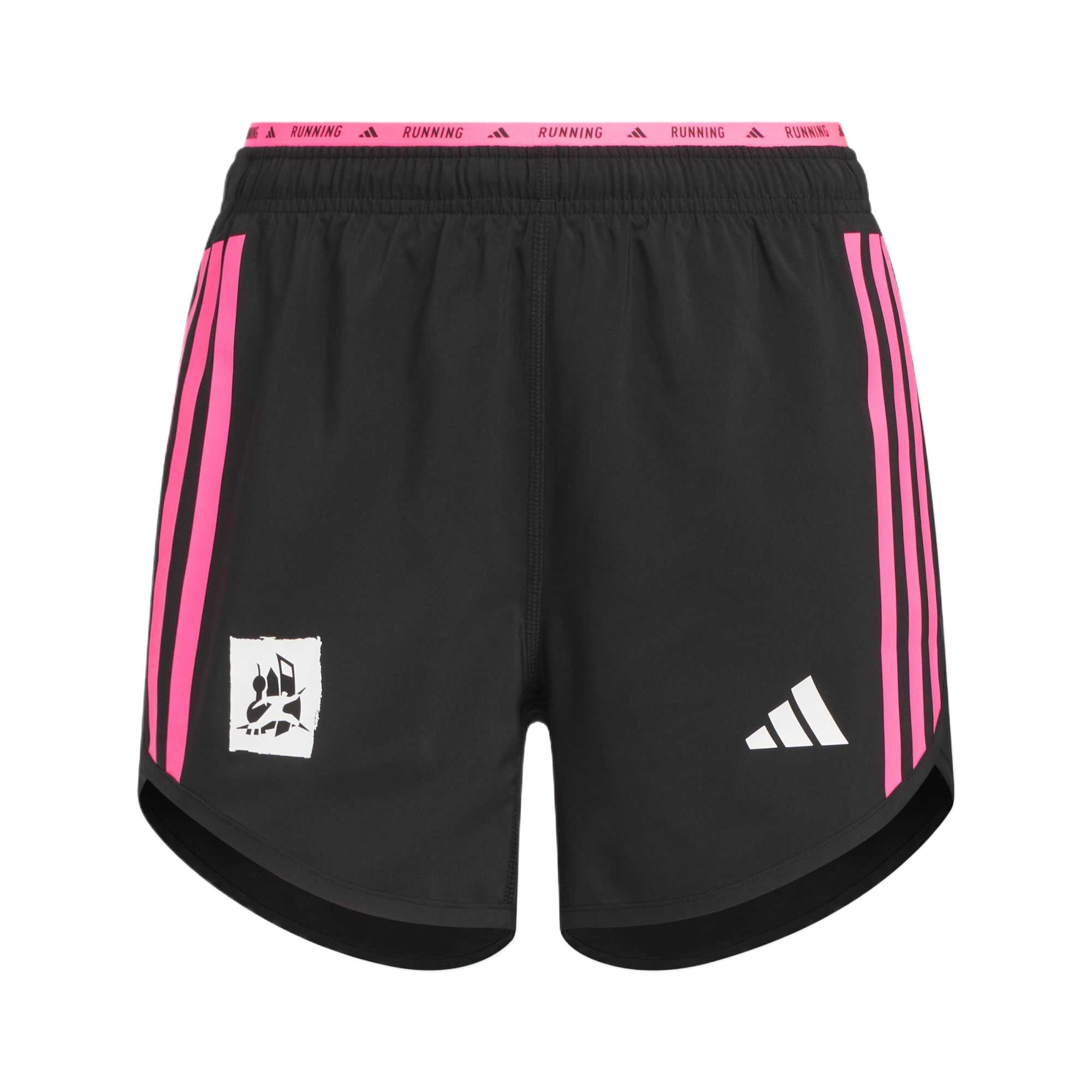 

Adidas Marathon Shanghai Half Marathon Series Elastic Waist Striped Comfortable Casual Sports Shorts Women Shorts Black KB9103 S