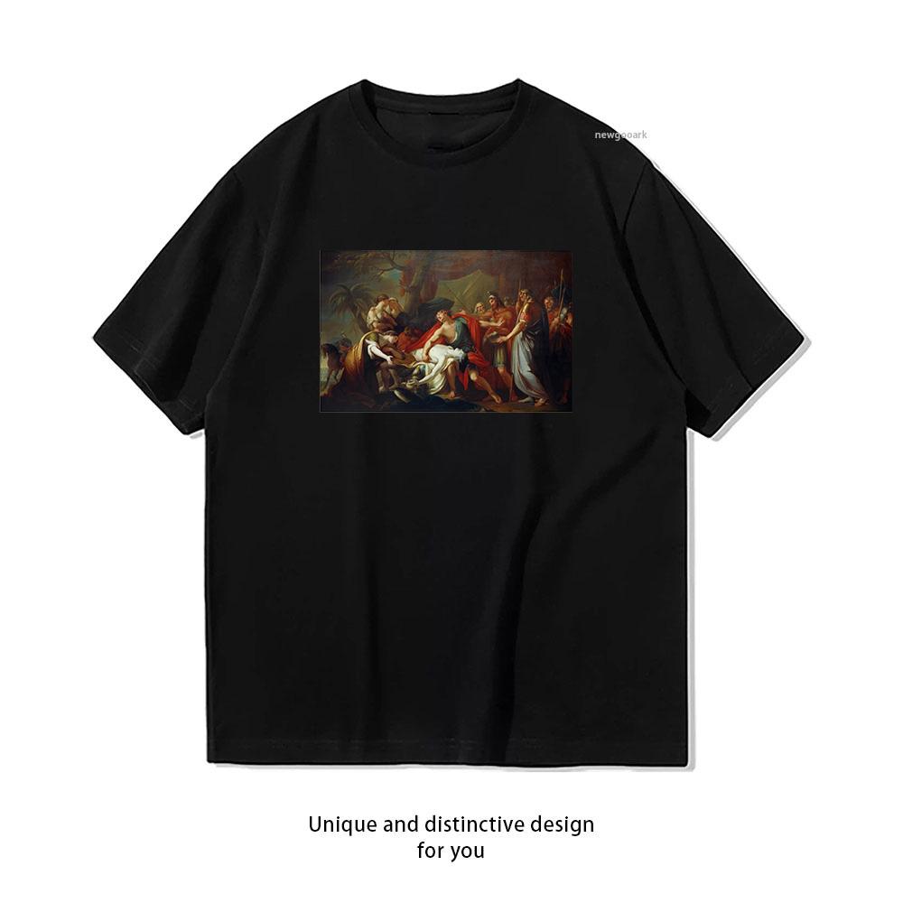 Achilles X Patroclus Death Dark Academia Aesthetic tshirt woUnisex Unisex Casual cotton summer printed t shirts Adult streetwear