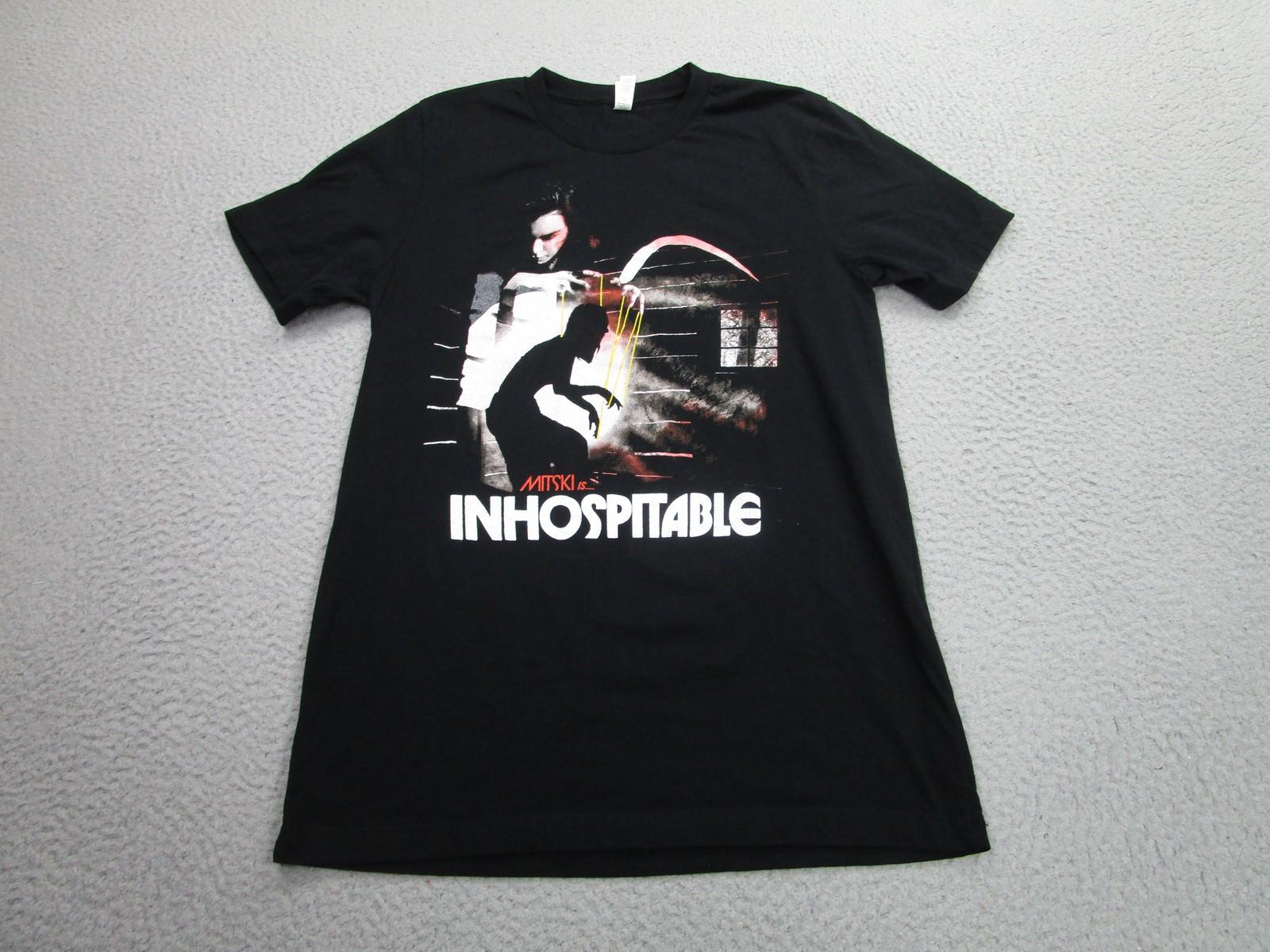 Mitski Inhospitable Shirt Mens Medium Black Crew 2026 Concert Tour Tee Music XXL