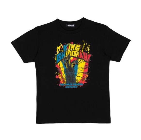 Godzilla Tshirt Featstudio696 King Ghidorah Ng Color Pattern Black Toho Japan S