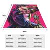 Jotaro Kujo Fleecedecken Jojo's Bizarre Adventure Anime Neuheit Überwurfdecken für Zuhause 200x150cm Tagesdecke