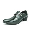 Luxury Black High Heel Men's Shoes Fashion Moccasin For Men Wedding Shoes Casual Dress Leather Pointed Toe Shoes Man Oxford Shoe