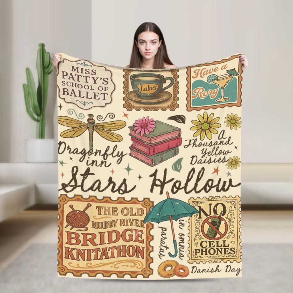 Gilmore Girls Blanket Coral Fleece Plush Textile Decor  Breathable Super Warm Throw Blanket for Home Couch Quilt