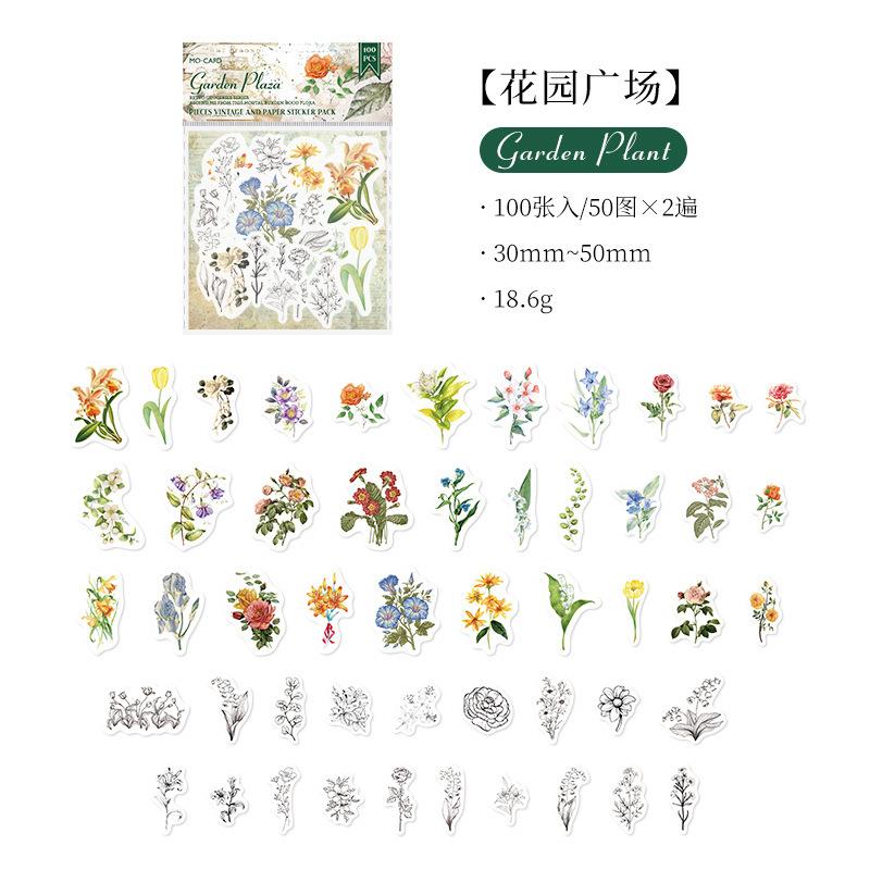 100pcs/1 lot Paper-packaged vintage series vintage DIY decoration base