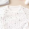 de Low birth weight baby smooth star pattern all snap Newborn baby baby clothes twins NICU cotton all seasons cute star [Cream Coco] two-way [crotch