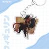 Acrylic Key Buckle for Helluva Boss Moxxie Millie Stolas Beelzebub Stella Anime Theme Acrylic Creative Keychain Pendant Gift