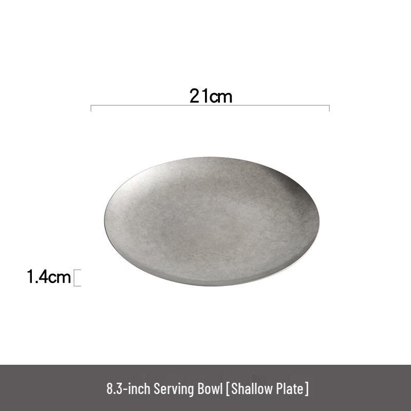 Nordic Style 304 Stainless Steel Shallow Plate