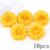 Orange Artificial Flowers Heads Silk Fake Flowers for Home Decor Party Marriage Wedding Decoration DIY Wreath Gifts Accessories